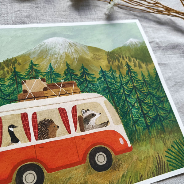 Bon voyage print