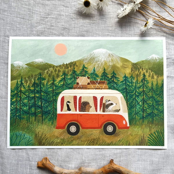 Bon voyage print