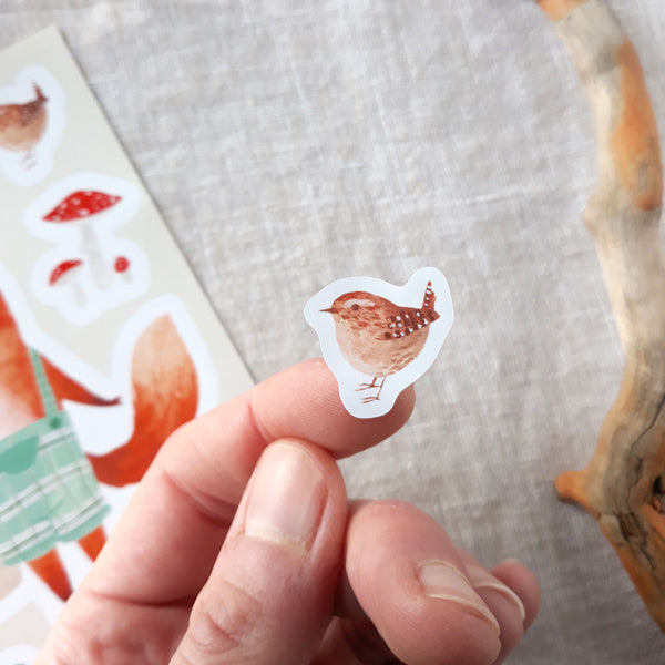 A6 sticker sheet - Mama fox