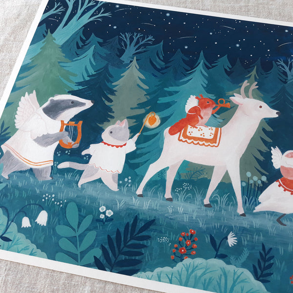 Magical night A4 print