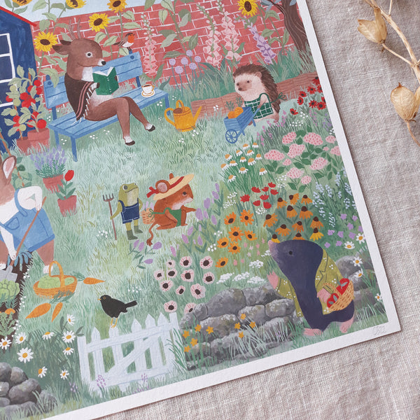 Summer garden print