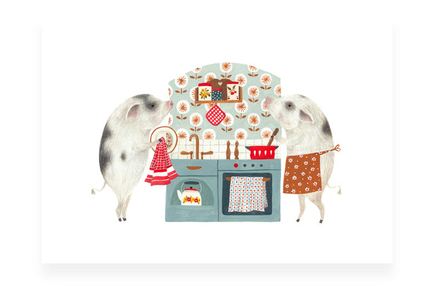 Piggies print - limited edition