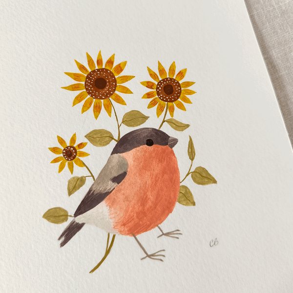 Bullfinch Original art