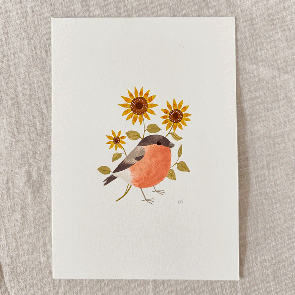 Bullfinch Original art