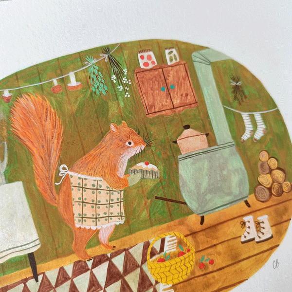 Squirrel Original art