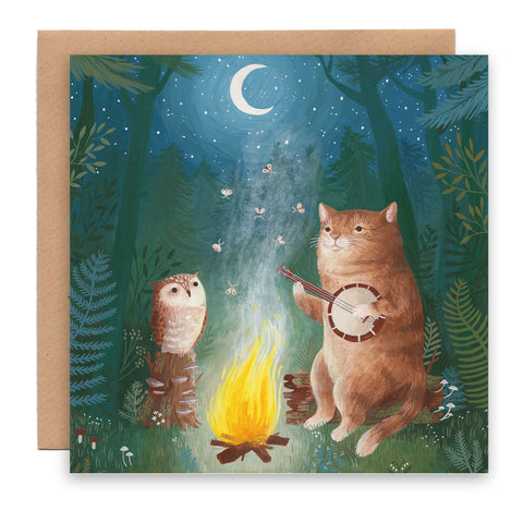 Cat and owl card