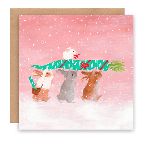 Christmas carrot card