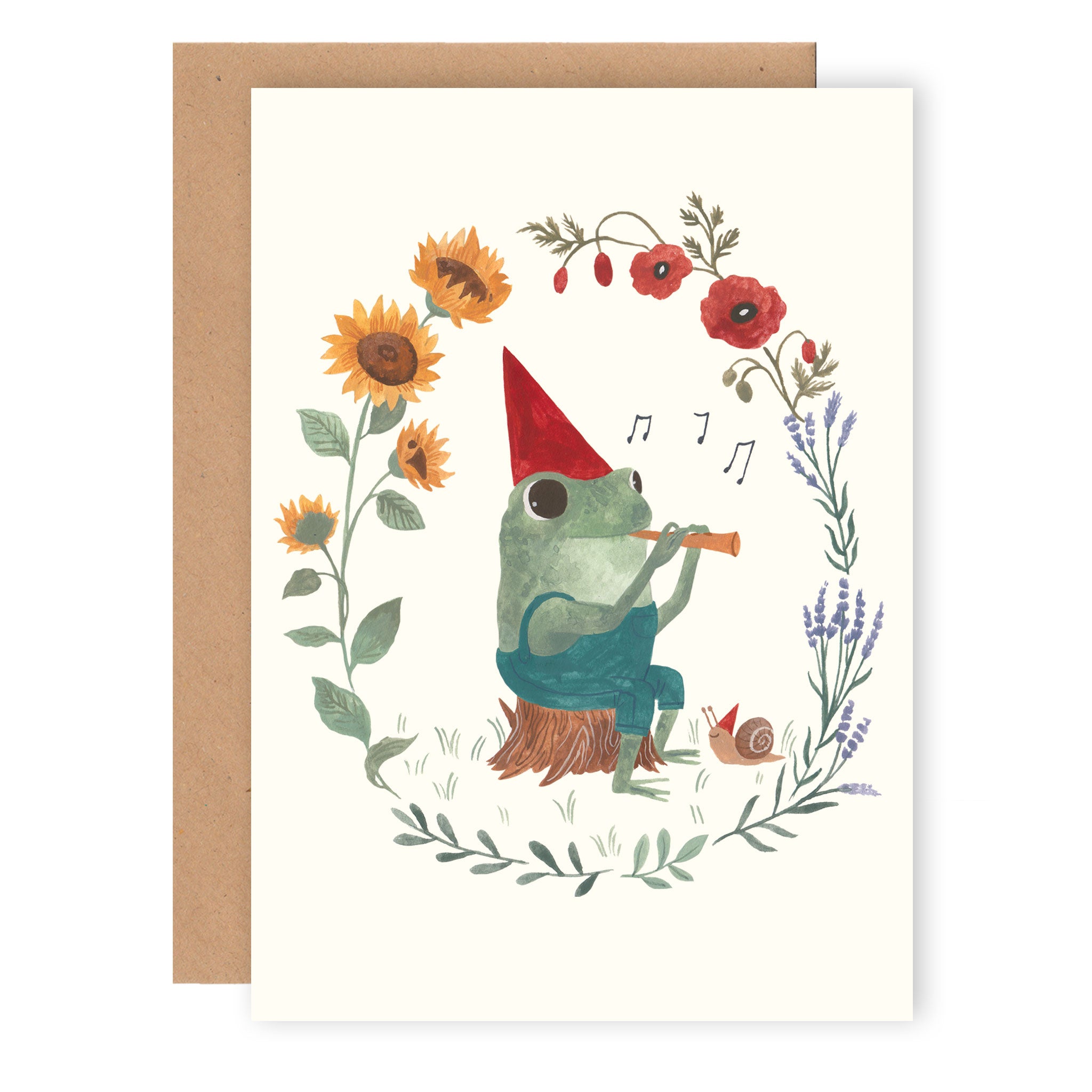 Musician frog card