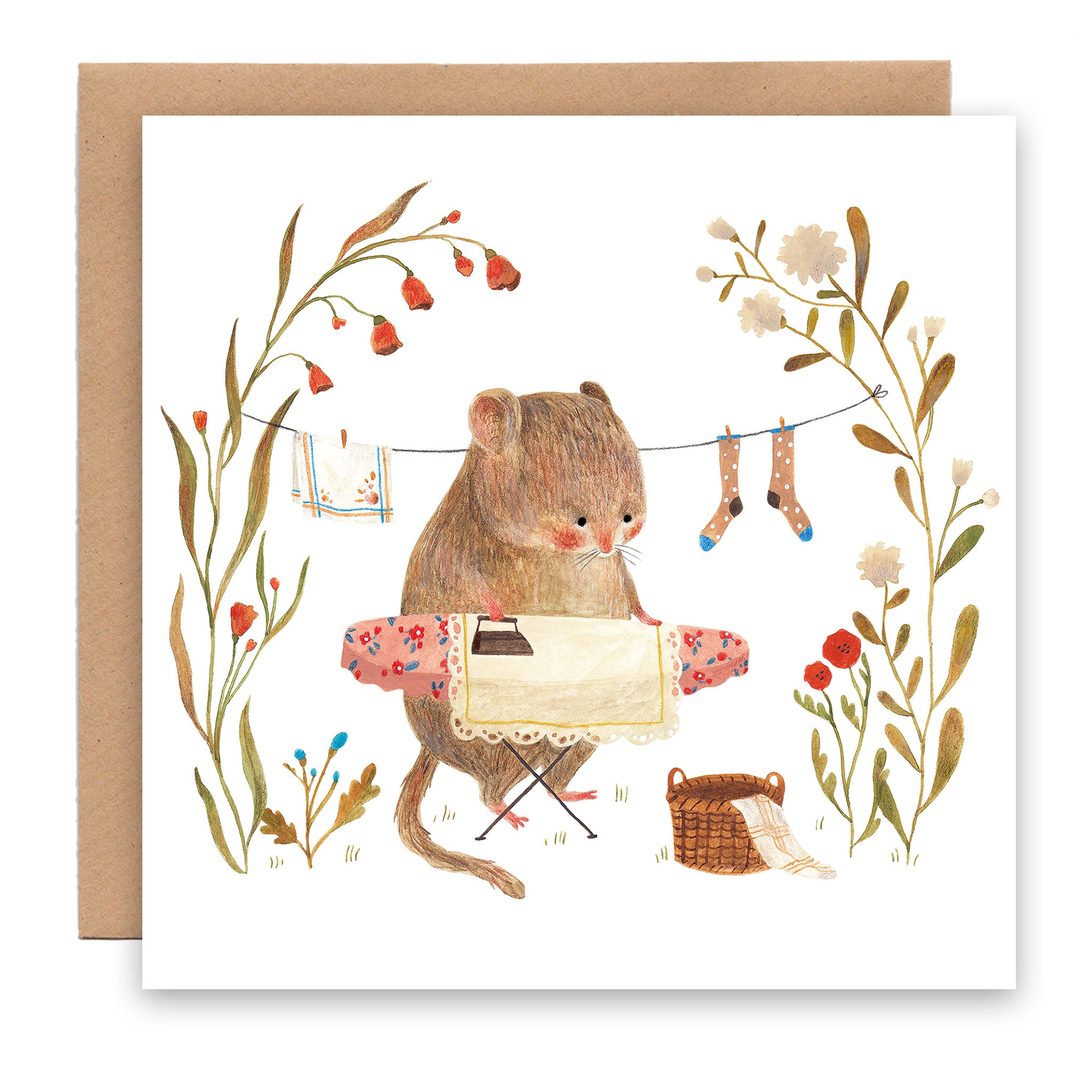 Mouse ironing card