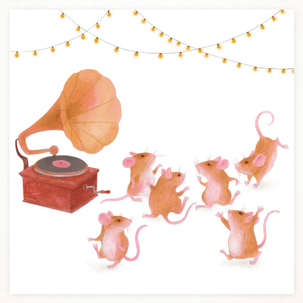Happy mice print