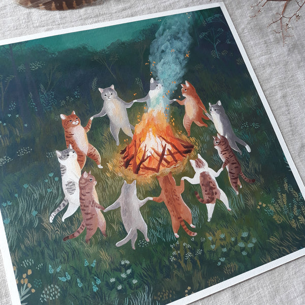 Pagan cats print