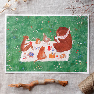 Picnic A4 print