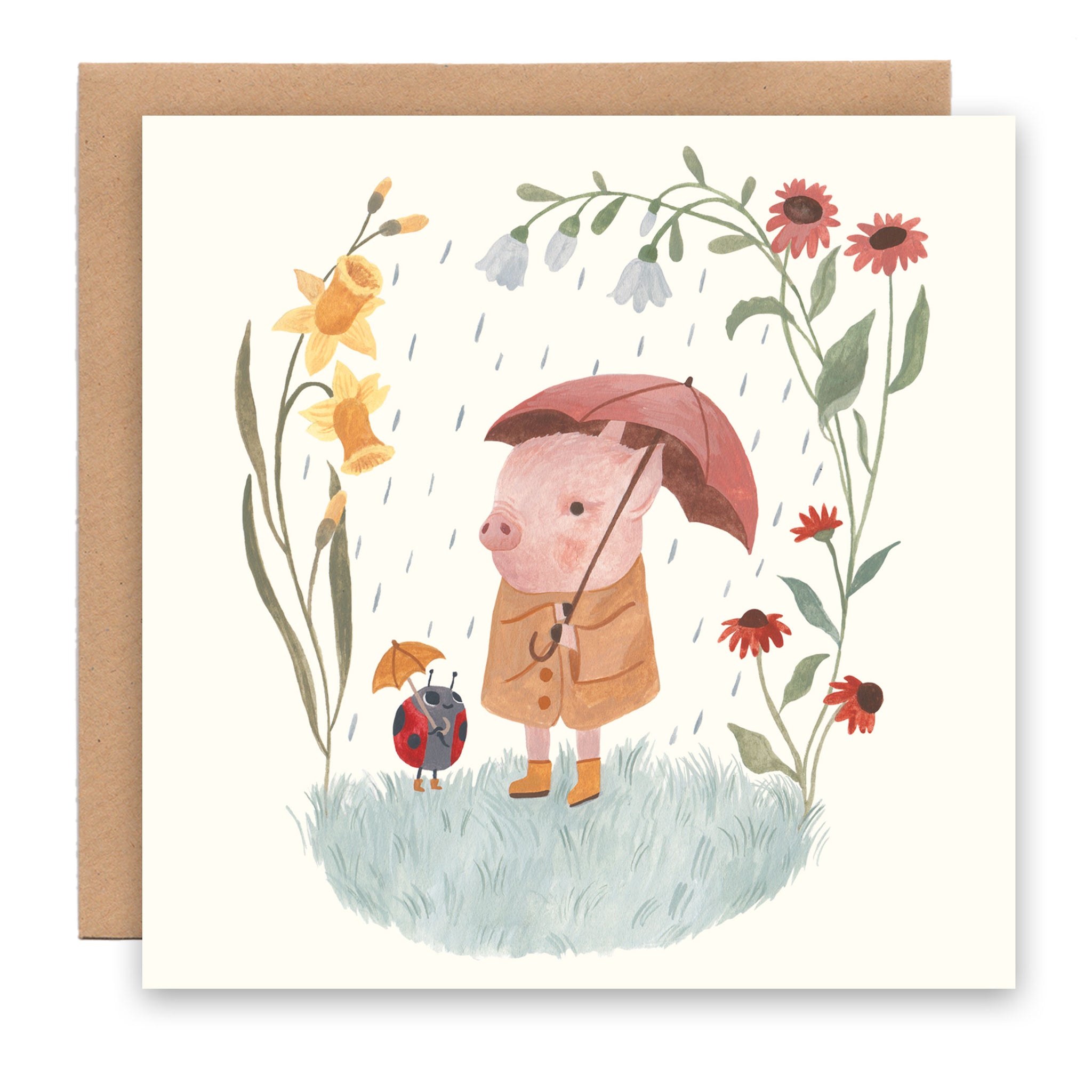 Spring rain card