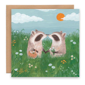 Raccoons card