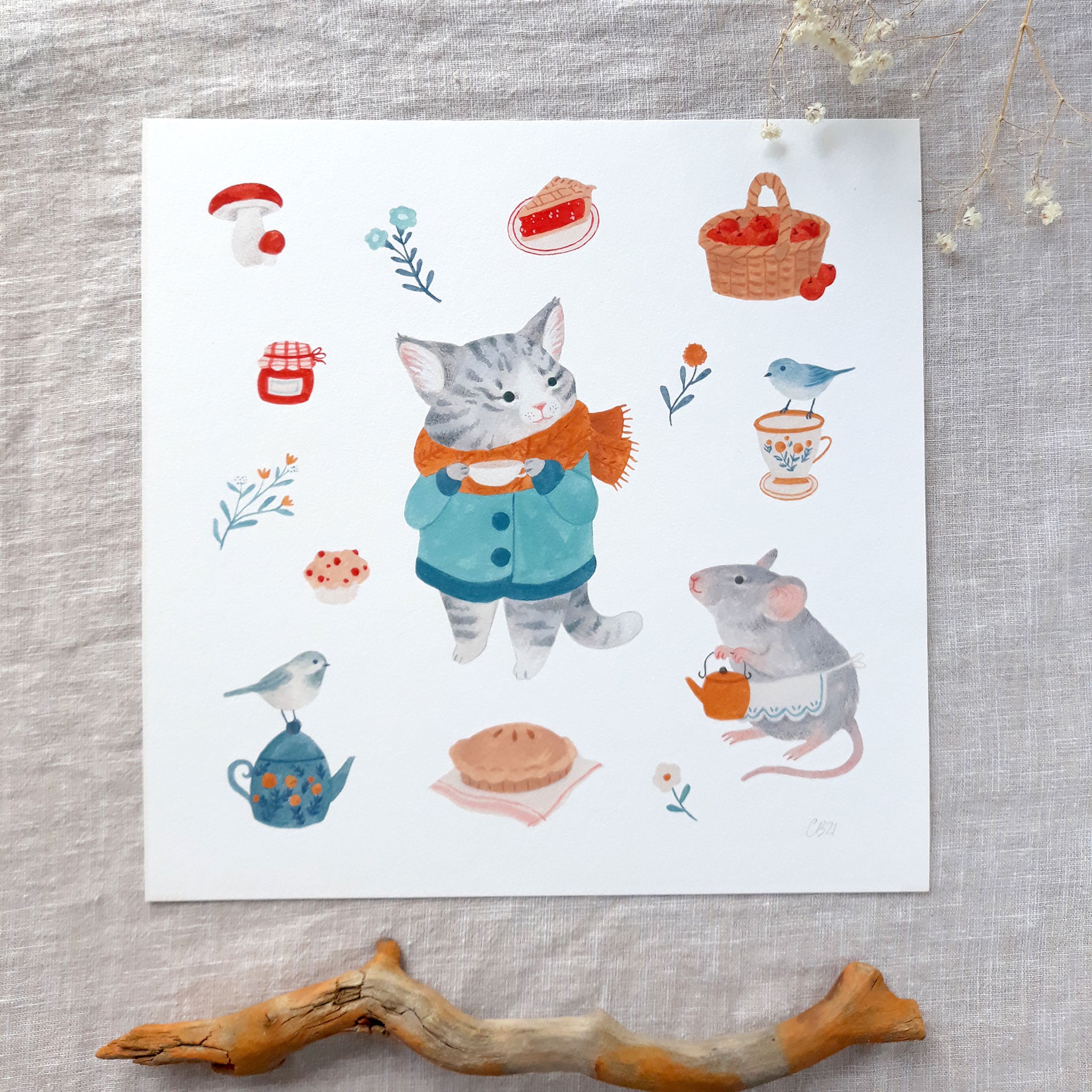 Tea time print