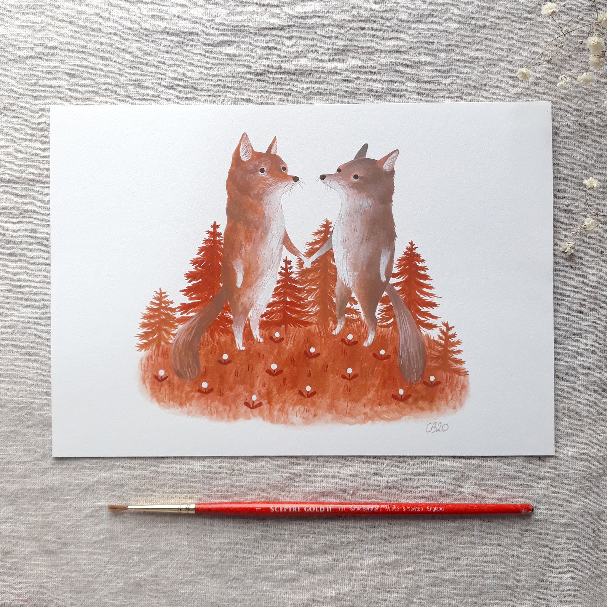 Wolves A5 print